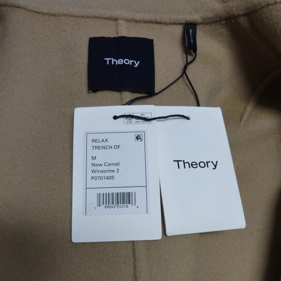 Theory Relaxed Trench Coat in Double-Face Wool-Cashmere - Picture 16 of 16